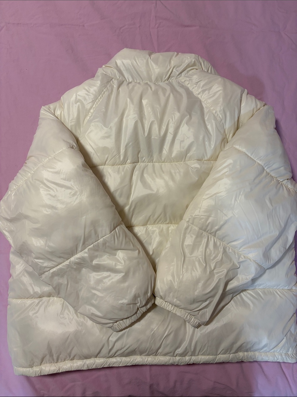 Cream Puffer Jacket - Picture 3 of 3
